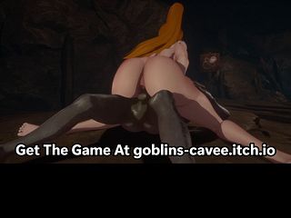 Goblin Cave Capture: Hot MILF with Huge Tits Gets Gangbanged and Anally Stretched to the Limit!
