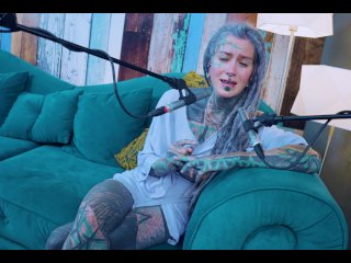 Tattoo Model Pornstar Anuskatzz talks about jelousy ASMR Youtube channel: ASMRkatz SFW inked hippie